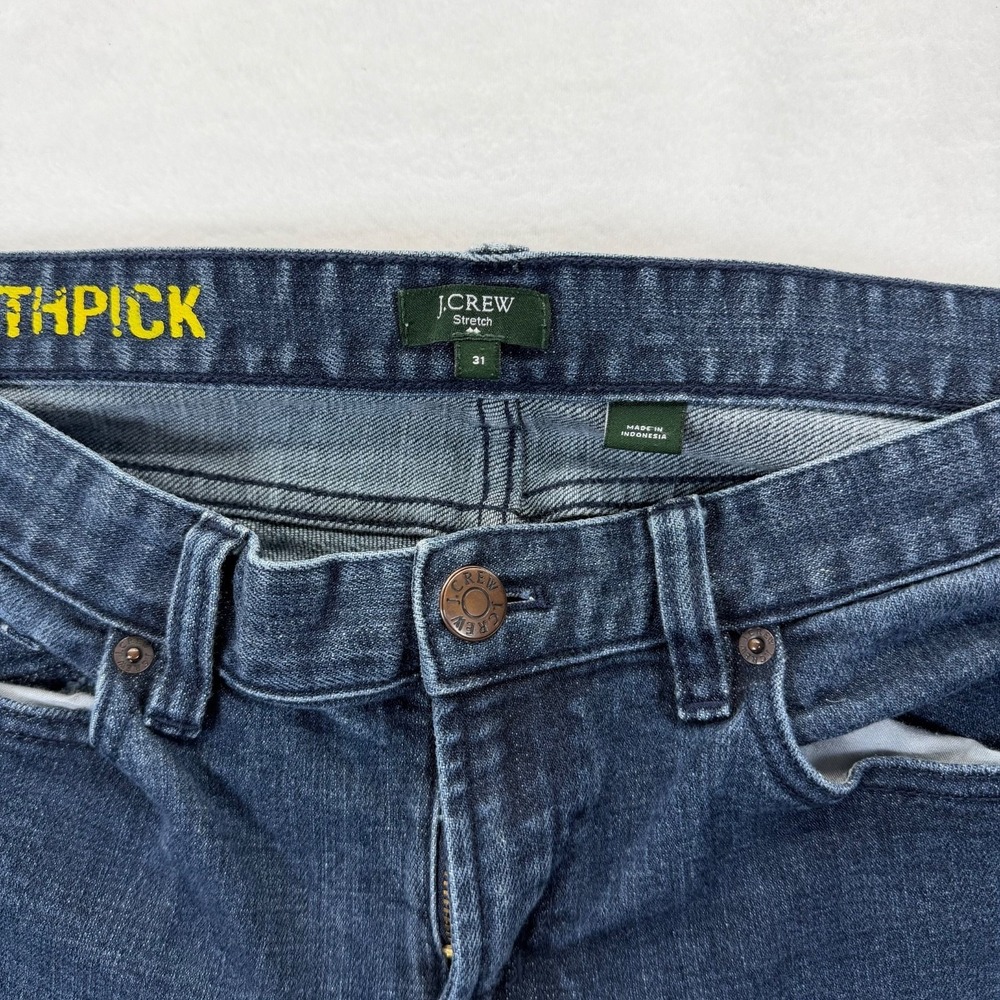 J.Crew Toothpick Jeans Women's Size 31 Stretch Medium Wash Skinny - Picture 3 of 9